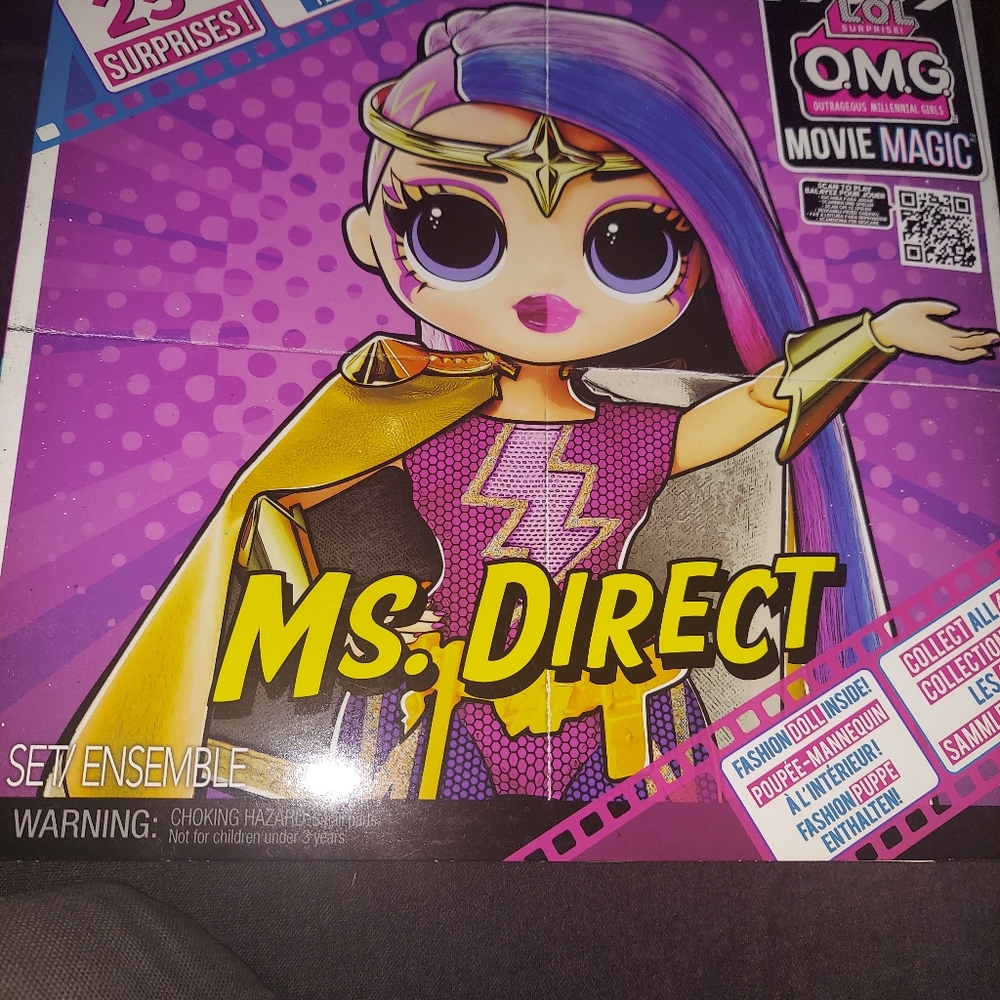 LOL Surprise OMG Movie Magic  Ms. Direct  Fashion Doll  25+ Surprises! 2 Outfits